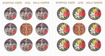 ROMANIA 2016 - SFINTELE PASTI, MINICOLI, MNH - LP 2098a foto