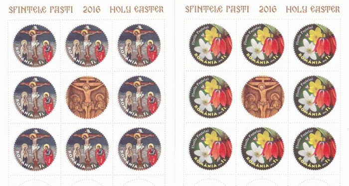 ROMANIA 2016 - SFINTELE PASTI, MINICOLI, MNH - LP 2098a