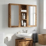 vidaXL Dulap de perete pentru baie Lemn vechi 20 x 10 x 60,5 cm 889293
