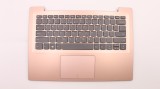 Carcasa superioara cu tastatura palmrest Laptop, Lenovo, IdeaPad 320S-14IKB Type 80X4, 81BN, 5CB0P26010, AP1YS000320, AM1YS000200, roz, layout US