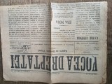 vocea dreptatei ziar al comunitatii evreiesti anii 1889 -1912