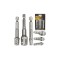 Set 3 adaptoare 1/4, 3/8, 1/2 pentru masina de gaurit, filetanta, Powermat