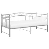 Cumpara ieftin Cadru pat canapea extensibila, gri, 90x200 cm, metal