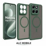 Husa pentru Motorola Edge 70 Fusion, Matte MagSafe, Protectie 360&deg;, Anti-Soc, Verde