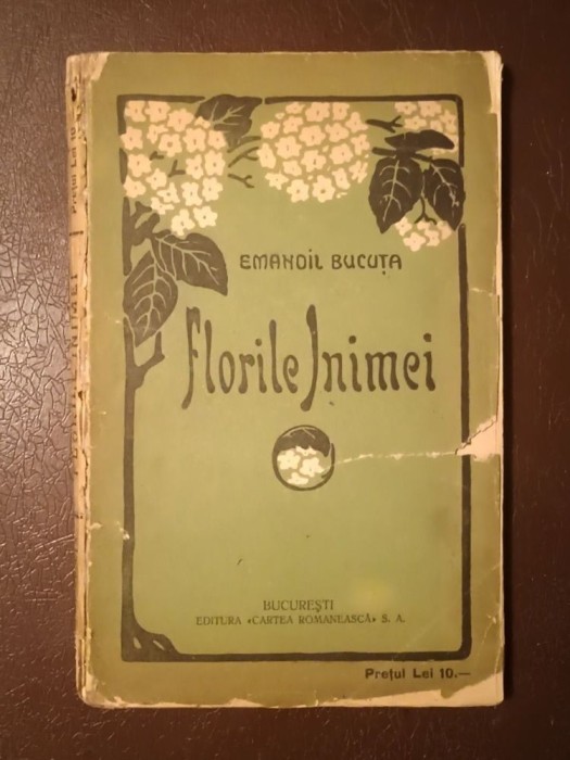 Emanoil Bucuța - Florile Inimei (miniaturi - oglinzi; c&acirc;ntece de leagăn) (1920) (vezi descriere)
