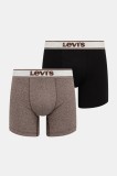 Levi&#039;s boxeri 2-pack culoarea maro, 37149-1167