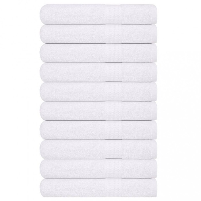 vidaXL Prosoape pentru saună 10 buc alb 80x200 cm 360 g/m&sup2; 100% bumbac