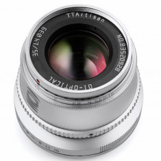 Obiectiv TTArtisan 35mm F1.4 Silver pentru Sony E-Mount