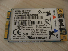 Modul 3g laptop Lenovo ThinkPad X200, Ericsson F3507G 3G WWAN, 43Y6513, N11134 foto