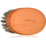 M&uuml;hle Beard Brush Pear Wood perie pentru barba din lemn de păr 9 cm x 5 cm x 3,5 cm 1 buc