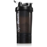 GymBeam Blend Bottle shaker pentru sport + rezervor culoare Black White 450 ml