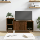 Comodă TV, stejar maro, 100x35x55 cm, lemn prelucrat, vidaXL