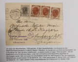 Romania 1908 - Carte postala circulata BUCURESTI-AMBERG