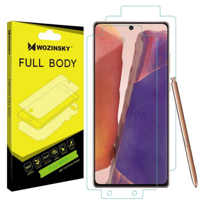 Folie Siliconata Full Cover SAMSUNG Galaxy Note 20 Fata + Spate (Self-Repair) Wozinsky foto