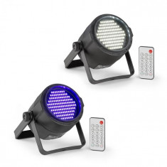 Beamz PLS15, Set V6, stroboscop cu LED-uri PLS20, lumina neagra UV, LED cu lumina reflectoarelor foto