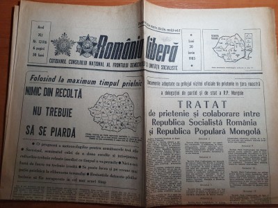 romania libera 20 iunie 1983-inaugurarea podului rutier agigea,art. motru-jilt foto