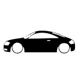 Cumpara ieftin Sticker Auto Audi TT Silueta