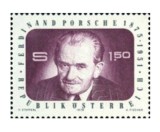 Austria 1975 - Ferdinand Porsche(1875-1951), neuzata, Nestampilat