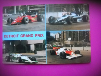 HOPCT 8182 DETROIT GRAND PRIX -AUTOMOBIL FORMULA 1 -SUA-AMERICA DE NORD -NECIRCULATA- foto
