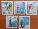GERMANIA -DDR-&#039;&#039;FARURI- MARINE&#039;&#039;-1 SERIE- MNH LUX -NESTAMPIL.-VEZI SCAN, Nestampilat