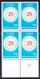 TSV$ - 1974 LP 854 A 25-A ANIVERSARE A C.A.E.R. BLOC X 4 MNH/** LUX