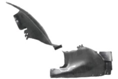 Carenaj roata Peugeot 206 (2), 01.1998-04.2009, partea Dreapta, punte fata partea din spate 7136.J6, 5723FP2T polietilena