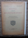 BULETINUL COMISIUNII MONUMENTELOR ISTORICE , PUBLICATIE TRIMESTRIALA , ANUL V , FASC. 20 ,OCTOMBRIE-DECEMBRIE 1912