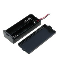 Suport baterii 2x AAA montare cu capac terminal cabluri 150mm KEYSTONE 2489