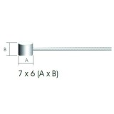Cablu Frana Teflon 2m/1.5mm cap 6x7mm Cod:MXBSP0758