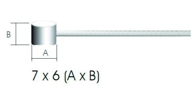 Cablu Frana Teflon 2m/1.5mm cap 6x7mm Cod:MXBSP0758 foto