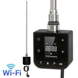 Leziter &Icirc;ncălzitor Cartuș Uscător Prosoape WiFi Termostat Digital 800W Negru