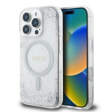 Husa pentru iPhone 16 Pro Max - Guess Hardcase Resin Gradient Glitter MagSafe (GUHMP16XRGRGES) - Silver