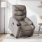 vidaXL Fotoliu rabatabil cu ridicare pe verticală, gri taupe, textil 3206652