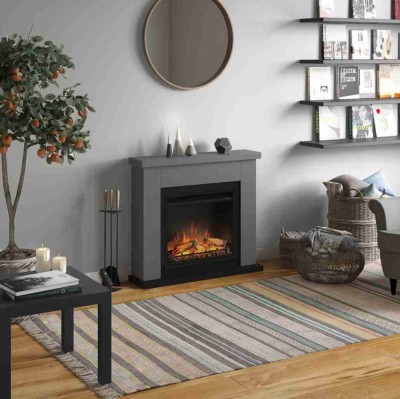 Frode Solid Grey semineu electric gri ieftin design modern foto