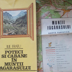 Poteci și cabane în munții Făgărașului - Ilie Fratu. posedà hartă turistică