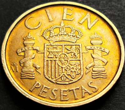 Moneda 100 (CIEN) PESETAS - SPANIA, anul 1988 *cod 4959 foto