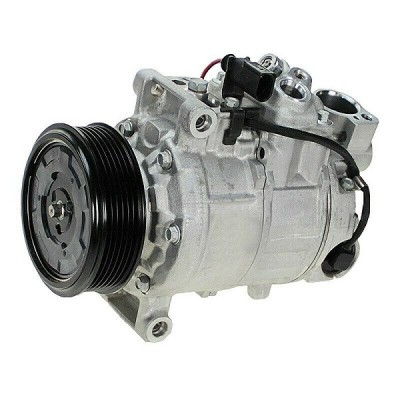 Compresor aer conditionat Audi A4 (B6/B7), 2000-2007, A6 (C6), 2004-2012; Seat Exeo 2008-2013; rola curea 100 mm, 6 caneluri, de tip Denso: 6SEU14C, foto