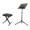 Scaun pian si Stativ Partitura, Trepied Suport caiet note + Taburet