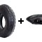 Set cauciuc + camera roaba - 4.00-8 (mixt) - 6PR dungi rosu + albastru PowerTool TopQuality