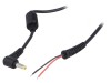 Cablu 2x0,5mm2 DC 5,5/1,7 Mufă Unghi Negru 1,2m, Akyga
