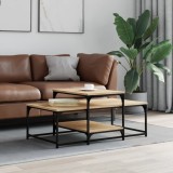 VidaXL Măsuță de cafea, stejar sonoma, 102x60x45 cm, lemn prelucrat
