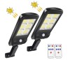 Set 2 Lampi Solare Gradina 90W, 160 LED COB, Telecomanda, Senzor Miscare/Lumina, Autonomie 14h, IP65