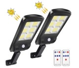 Cumpara ieftin Set 2 Lampi Solare Gradina 90W, 160 LED COB, Telecomanda, Senzor Miscare, Impermeabile IP65, Autonomie 14h