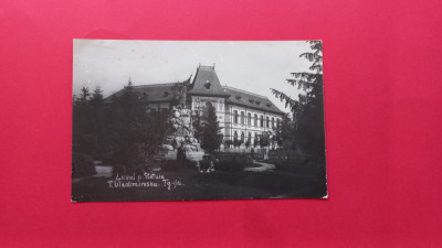 Gorj Targu Jiu Liceul si Statuia Tudor Vladimirescu foto