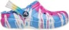 Saboți Crocs Kids&#039; Classic Lined Tie-Dye Graphic Clog Multicolor - Powder Blue/Multi, 20