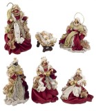 Cumpara ieftin Set 6 figurine religioase Nasterea Domnului 20x18x25 cm, 18x18x20 cm; 15x15x28h