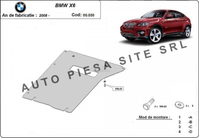 Scut metalic cutie viteze BMW X6 E71 / E72 fabricat incepand cu 2008 APS-00,030 foto
