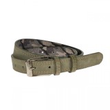 Curea dama, casual-eleganta, din piele ecologica intoarsa, latime 2.5 cm, verde - CRD020V, CK LEATHER