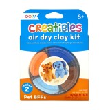 Cumpara ieftin Plastilina Uscare Aer Ooly Creatibles Pet DIY 4 Culori, Set Modelaj Animale, Non-Toxica, Joc Educativ 6+