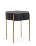 Cumpara ieftin Masuta mdf negru otel cupru Darcy 40.5x47 cm